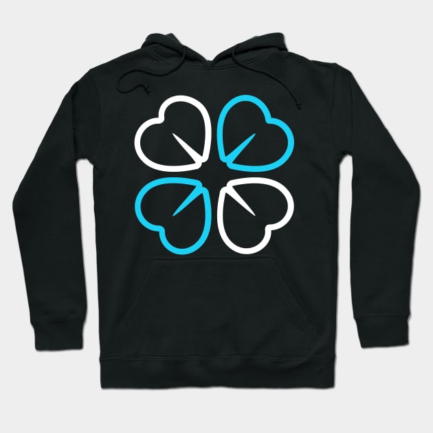 Four-Leafed Clover Icon Hoodie by MOULE